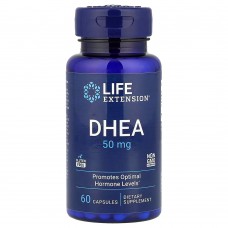 Life Extension, DHEA, 50 мг, 60 капсул